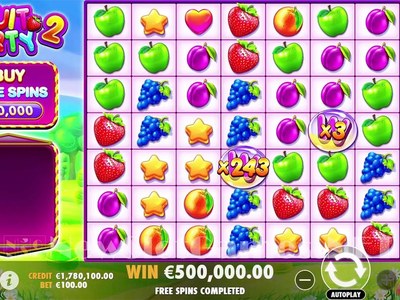 Игровой аппарат Fruit Party 2 производителя Pragmatic Play
